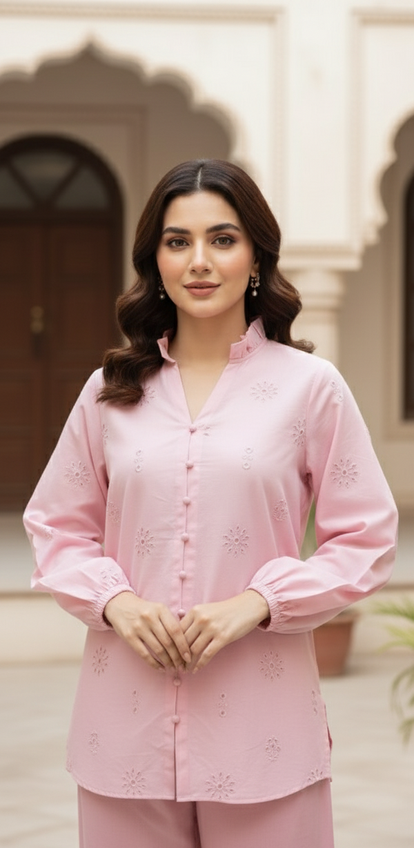 Baby-Pink Shirt Piece