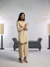 Beige Bliss  | Stitched - 2 piece | Shirt & Trouser