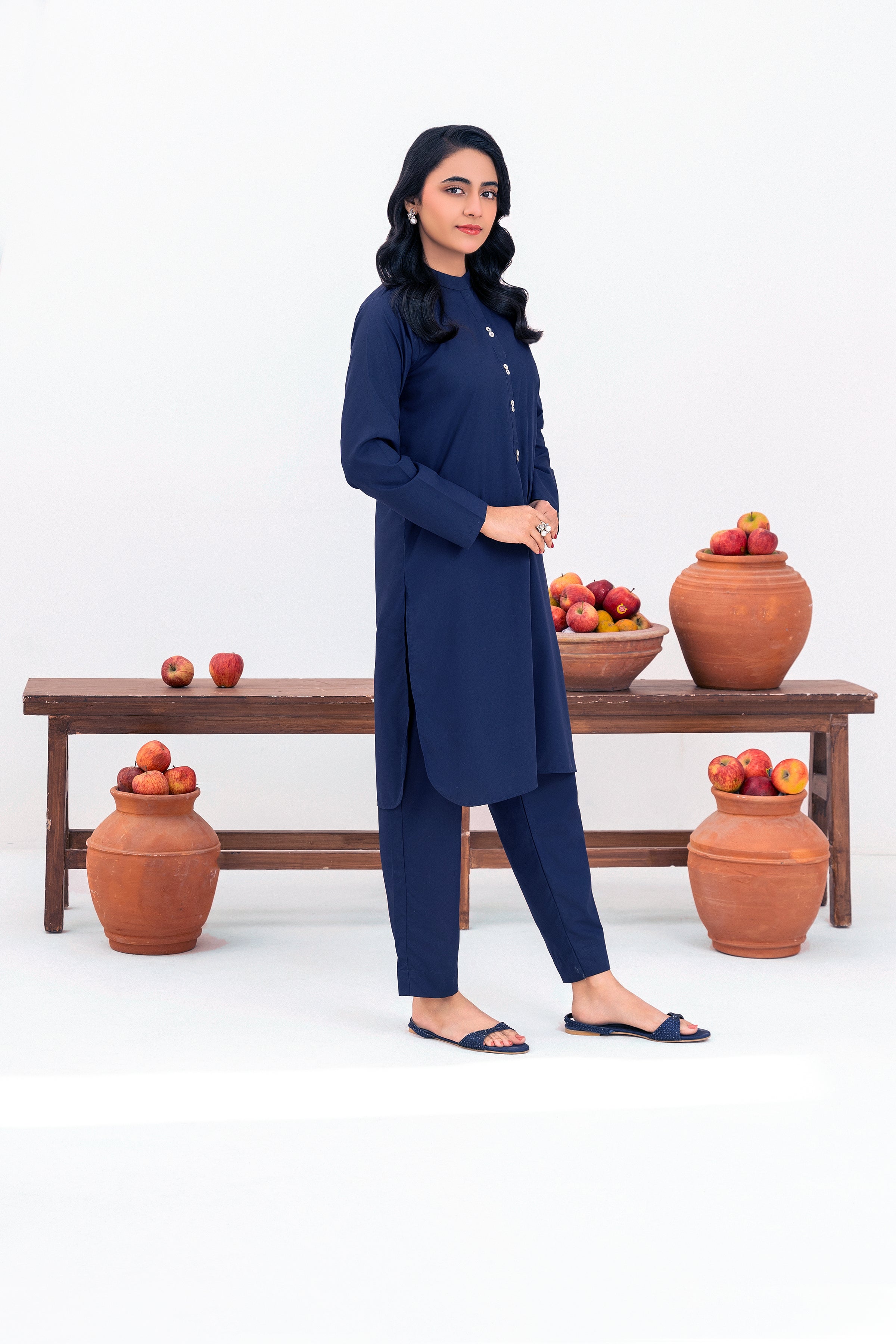 Navy Luxe  | Stitched - 2 piece | Shirt & Trouser